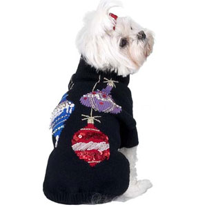 Christmas ornaments dog sweater