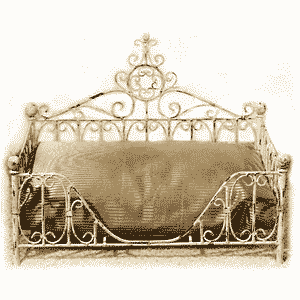 Antiqued Iron Paris Flea Market Pet Bed