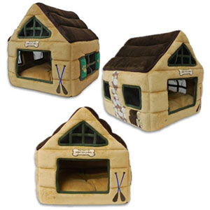 mountain lodge dog house bed