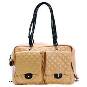 new Alex dog carrier available in classic camel with black accents