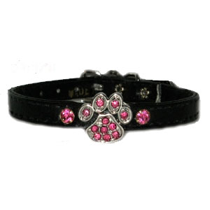 crystal paw dog collar