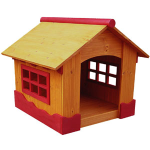 candy cottage wood dog house 