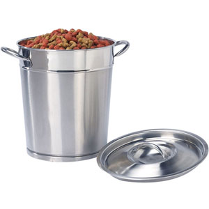 large metal dog food storage containers