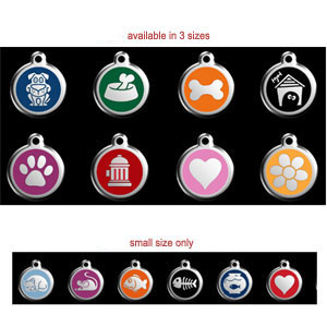 military style pet id tags