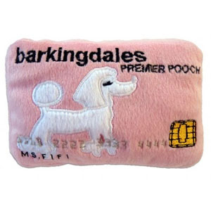 Barkingdales credit card toy for dogs