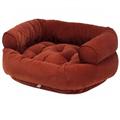 Double Donut Dog Sofa: Cayenne