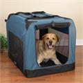 Collapsible Soft Dog Crate: Large Blue